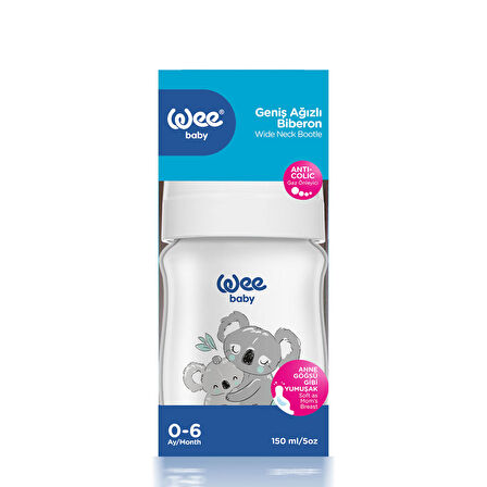Wee Baby Safari PP Biberon 150 ml - KOALA