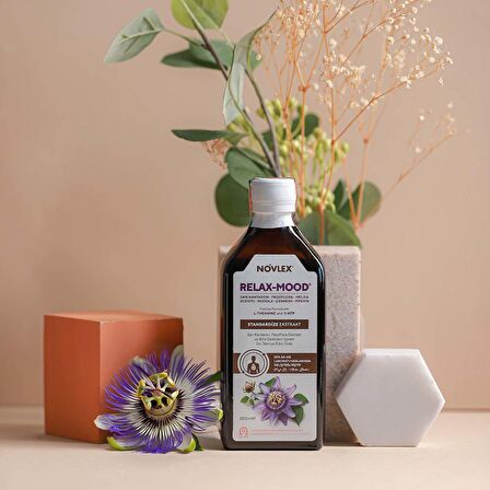 Novlex® Relax-Mood Sarı Kantaron, Passiflora Ekstresi ve Bitki Ekstreleri 250ml