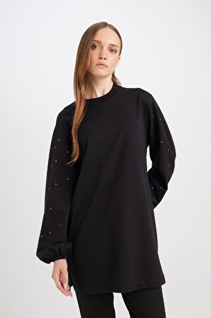 Regular Fit Uzun Kollu Tişört Tunik