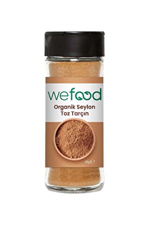 Wefood Organik Seylon Tarçın Tozu 45 gr