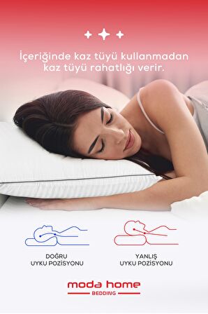 Moda Home Bedding 2li Kaz Tüyü Etkili Yastık