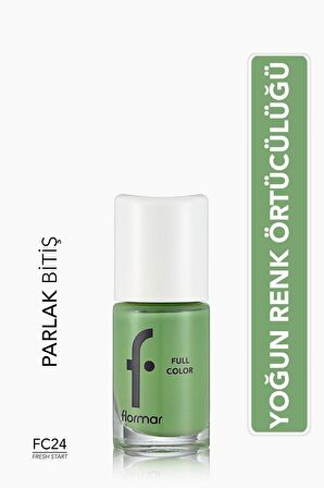 Flormar Yoğun Pigmentli Parlak Oje- Full Color Nail Enamel- Fc24 Fresh Start -8690604310609