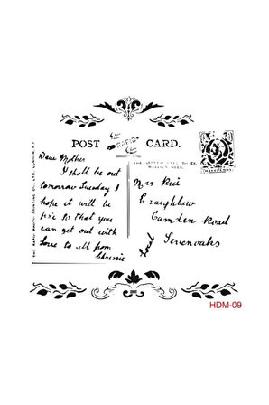 Yazı Stencil (şablon) 25x25 Cm