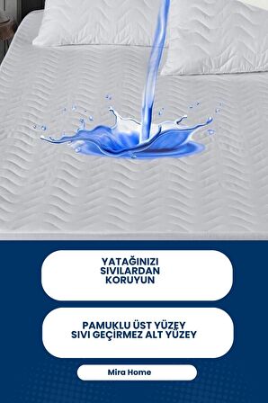 Hepsine Rakip 140 x 200 Su Geçirmez Alez Beyaz