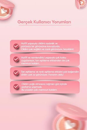 Ton Eşitleyici Pembe Bazlı Güneş Koruyucu Cushion A'PIEU Pure Block Tone-Up Sun Cushion SPF50+PA++++