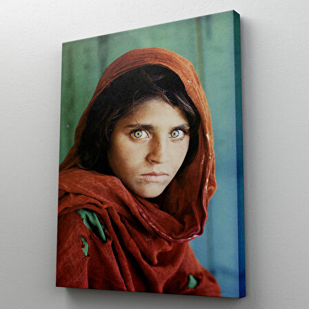 Afgan Kızı Ünlü Fotoğrafçı Steve Mccurry National Geographic Kanvas Tablo