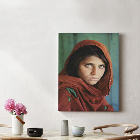 Afgan Kızı Ünlü Fotoğrafçı Steve Mccurry National Geographic Kanvas Tablo