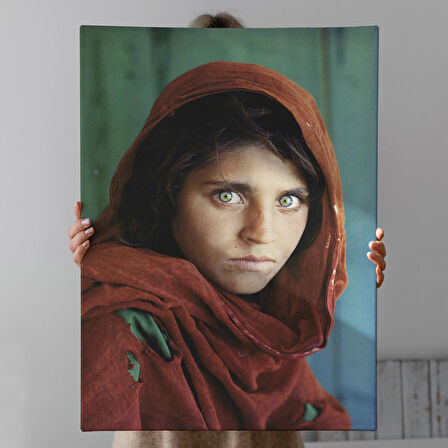 Afgan Kızı Ünlü Fotoğrafçı Steve Mccurry National Geographic Kanvas Tablo