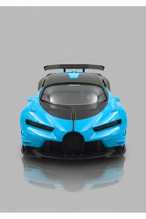 1:16 Ölçek Buhar Atan Full Fonksiyon Işıklı Şarjlı Bugatti Görünümlü Uzaktan Kumandalı Araba