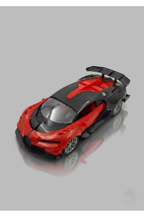 1:16 Ölçek Buhar Atan Full Fonksiyon Işıklı Şarjlı Bugatti Görünümlü Uzaktan Kumandalı Araba