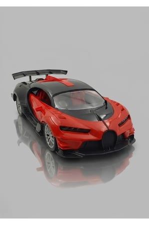 1:16 Ölçek Buhar Atan Full Fonksiyon Işıklı Şarjlı Bugatti Görünümlü Uzaktan Kumandalı Araba