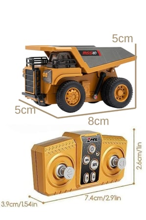 2.4Ghz 1:64 Uzaktan Kumandalı Metal Kasa Full Fonksiyon Şarjlı Minik Kamyon