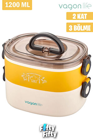 Bento Lunch Box Ofis-okul Için Yeni Nesil Sefer Tası -çorba Kaseli Model-paslanmaz Çelik