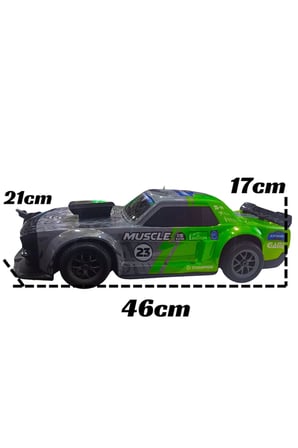 1/8 Ölçek 2.4Ghz 7.4V Işıklı Şarjlı Sesli Uzaktan Kumandalı DUMANLI Araba