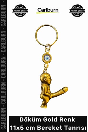 #Hediye Zamak Döküm Kırılmaz Gold Renk Boncuklu Hediye Aksesuar Şık Dayanıklı Bereket Tanrısı
