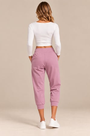 Yüksek Bel Cepli Jogger Pantolon