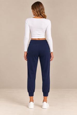 Yüksek Bel Cepli Jogger Pantolon