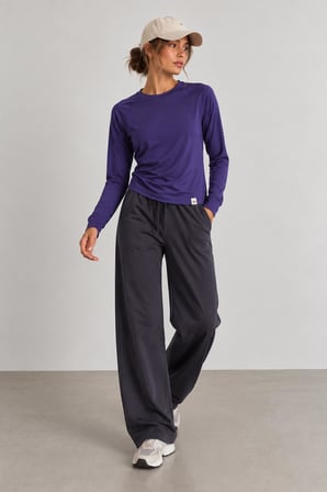 Kadın Activewear Bisiklet Yaka Üst