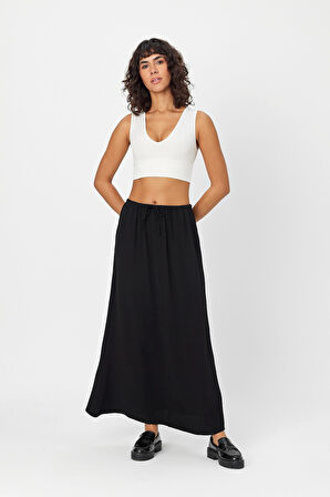 Düz Kesim Uzun Etek