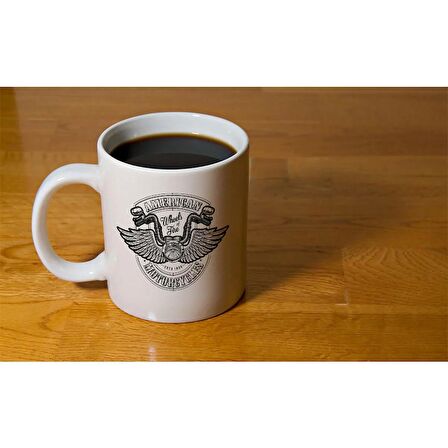 American Motosiklet Temalı Kupa Bardak, Mug, Hediyelik