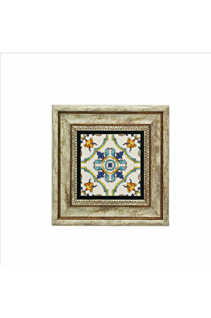İtalyan Deseni Baskılı Taş Tablo 20x20