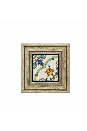 İtalyan Deseni Baskılı Taş Tablo 20x20