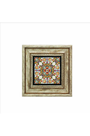 İtalyan Deseni Baskılı Taş Tablo 20x20