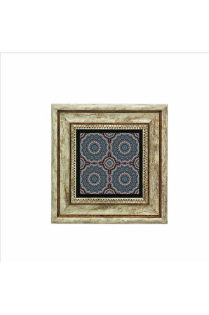 Mandala Baskılı Taş Tablo 20x20