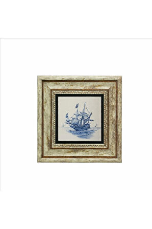 Hollanda Deseni Baskılı Taş Tablo 20x20