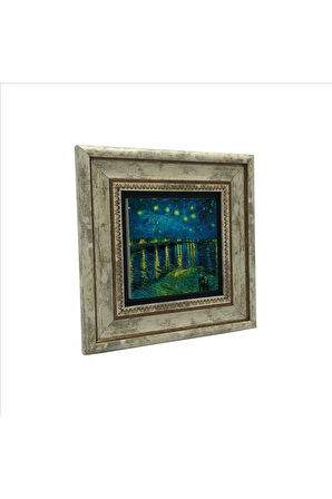 Ren Nehrinde Yıldızlı Bir Gece (Vincent Van Gogh, 1888) Baskılı Taş Tablo 20x20