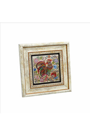 Horoz Baskılı Taş Tablo 20x20