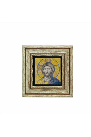 Ayasofya- Hz. İsa Mozaiği Baskılı Taş Tablo 20x20