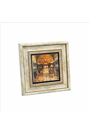 Ayasofya Camii içi  Baskılı Taş Tablo 20x20