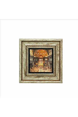 Ayasofya Camii içi  Baskılı Taş Tablo 20x20