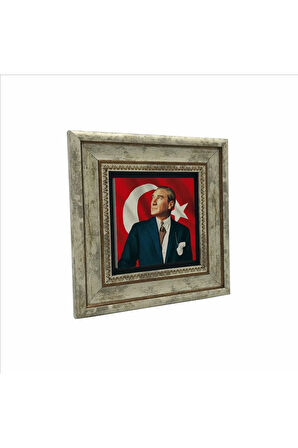 Mustafa Kemal Atatürk Baskılı Taş Tablo 20x20
