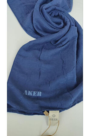 Aker Lacivert Bambu Kraş Şal