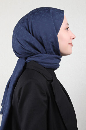 Lacivert Cotton Pamuk Şal 921