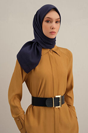 Lacivert B. Lyocell Eşarp 02