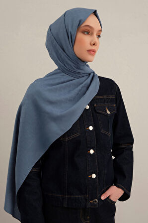 İndigo Link Desen  Bambu Cotton Şal    26