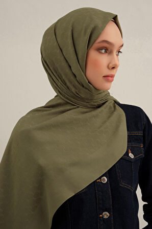 Haki Link Desen  Bambu Cotton Şal  49