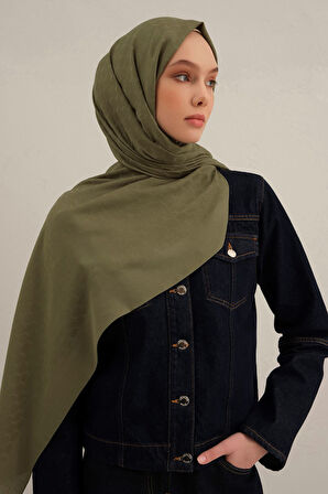 Haki Link Desen  Bambu Cotton Şal  49