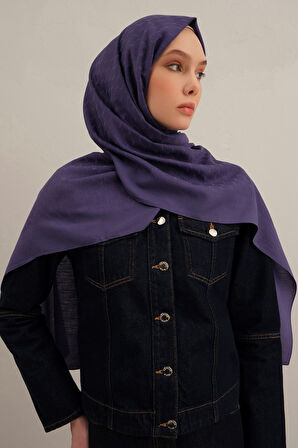 Mor Link Desen  Bambu Cotton Şal  68
