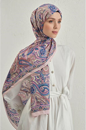 Pembe Pure Etnik Desen Şal-2   27