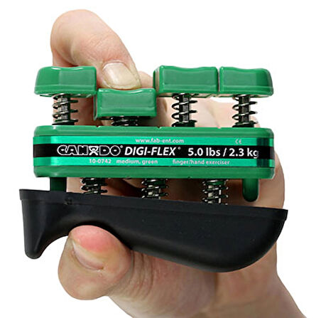 Libor CanDo® Digi-Flex® Hand Exerciser - Green, Medium - Finger (5.0 lb) / hand (16.0 lb)10-0742