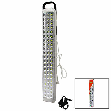 63SMD LED LAMBA IŞILDAK FENER FİŞ ŞARJLI & İPLİ AÇ KAPA & KULPLU