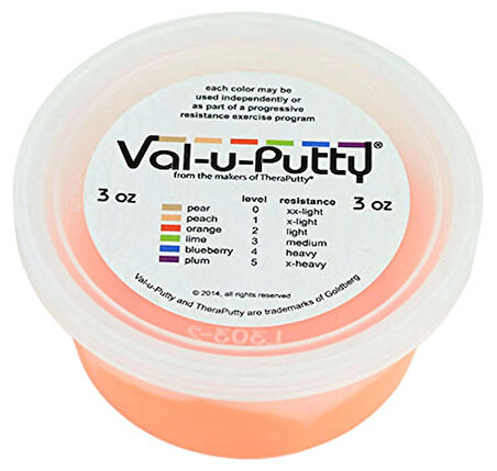 Val-u-Putty Egzersiz Macunu - Turuncu (yumuşak) - 3 oz: