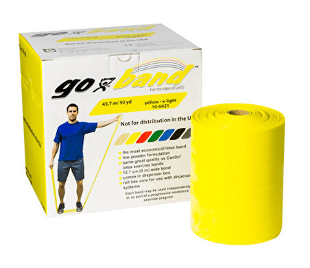 CanDo Go-Band Direnç Egzersiz Bandı Sarı (x lıght) 45.7 mt -10-6421