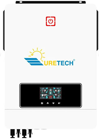 URETECH 10.2kva 10.2kw 10200 Watt Tam Sinüs Akıllı Mppt 160a (55-450VDC) Inverter 48vdc-220vac 11kw