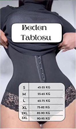 2 Beden İncelten Askılı Toparlayıcı Korse – Güpürlü Şık Tasarım, Maksimum Etki!