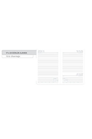 2026 100-ETK İplik Dikişli-Deri Sert Kapak 14x20 Günlük Ajanda 336 SAYFA(İNGİLİZCE-ALMANCA-RUSÇA)